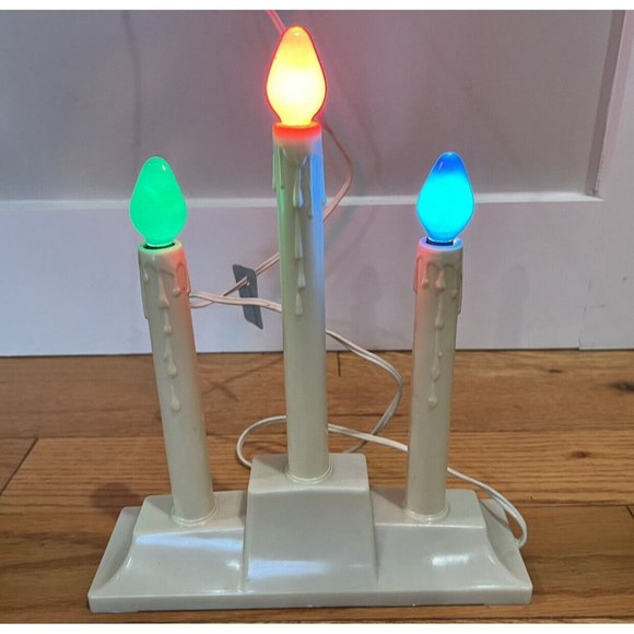 Vintage Cresent 3 Light Candolier Candelabra & Lamps in boxes Candle Light Works - Picture 2 of 10